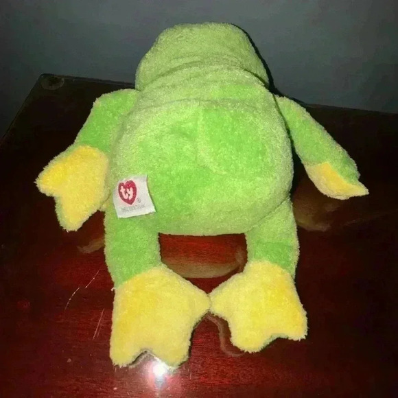 Ty Pluffies Ponds Frog Plush Stuffed Animal - Picture 5 of 6